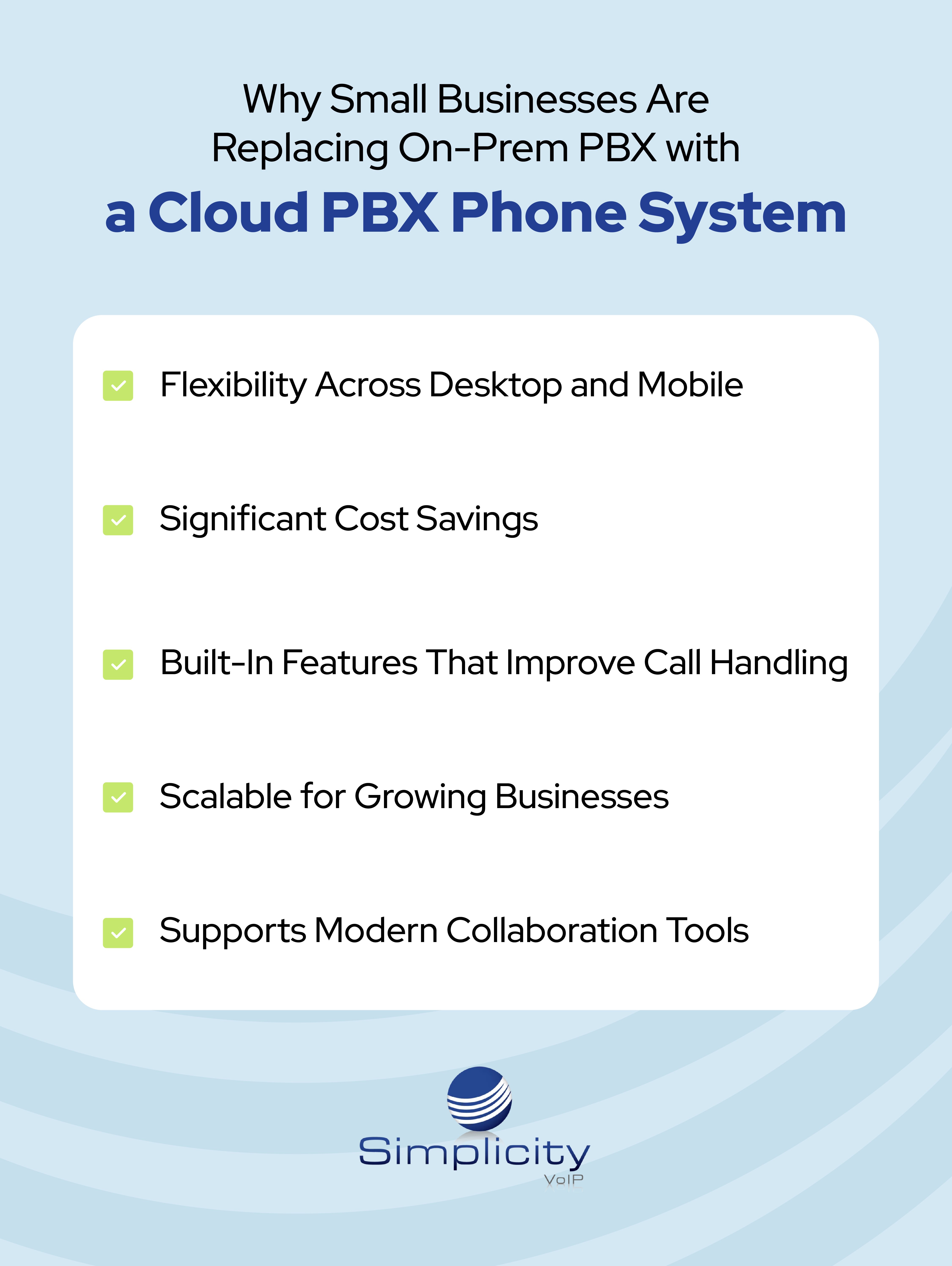 Infographic - Why Small businesses are replacing PBX