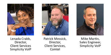 Lenada Crabb, Patrick Messick, Mike Martin Promoted