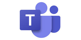 An image of the blue Microsoft Teams symbol, with two abstract 